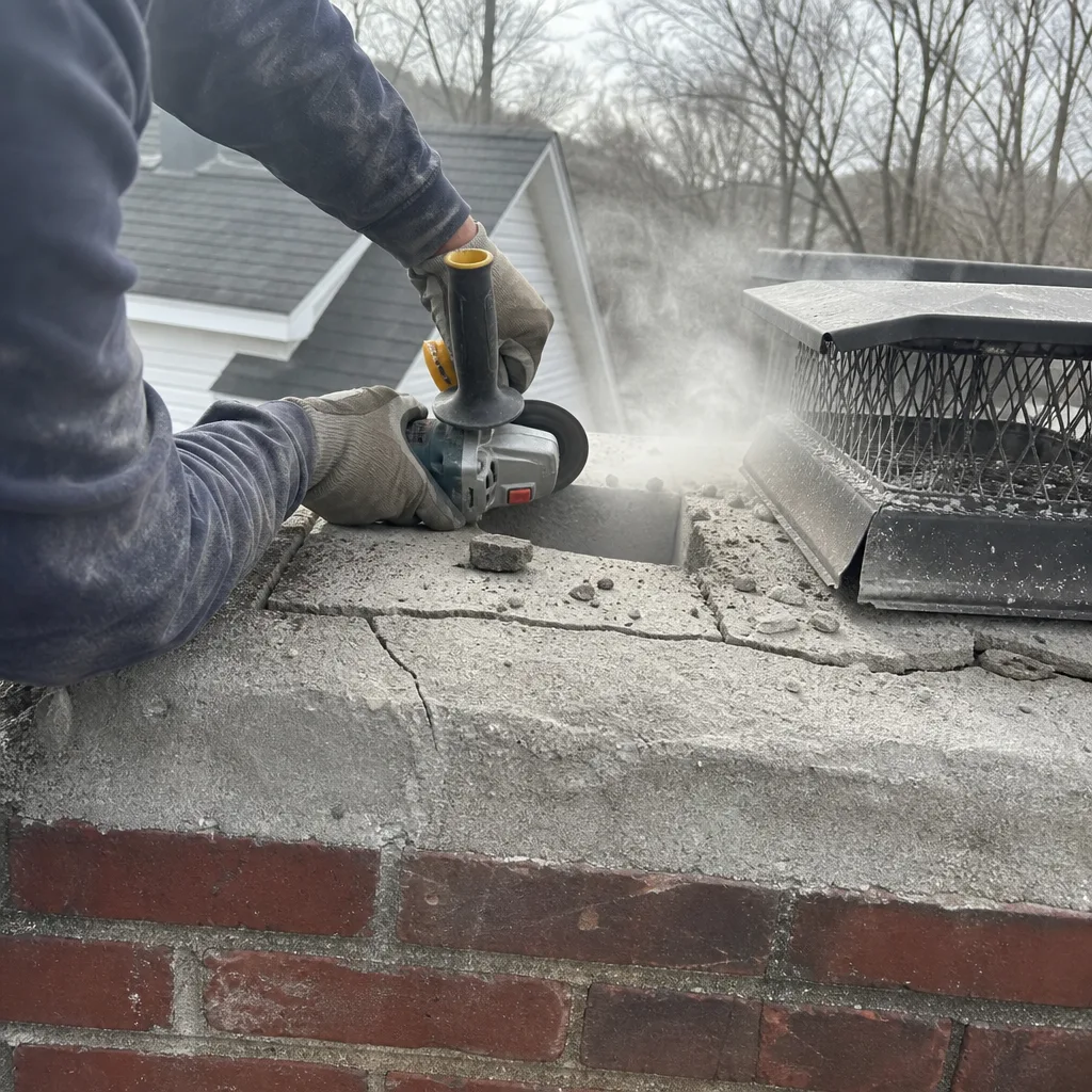 Chimney Cap & Crown Installation
